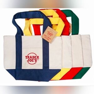 Trader Joe’s Mini Canvas Tote Bags Bundle